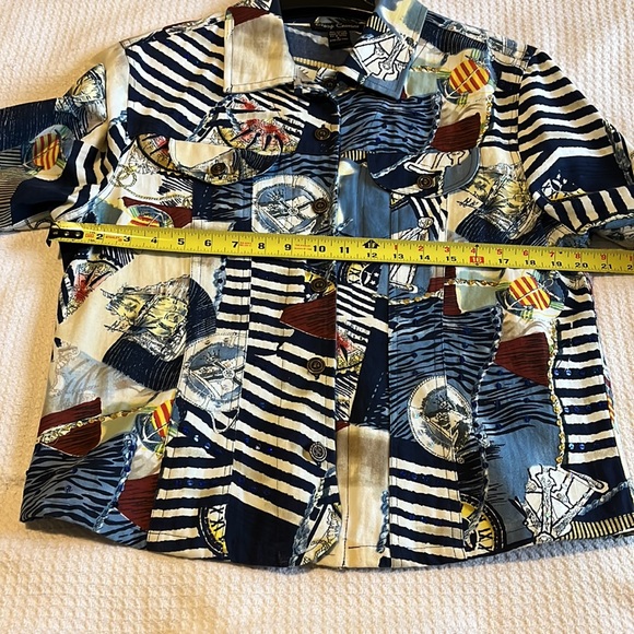 Gaudy Couture Button Front Jacket - Nautical - Picture 7 of 9